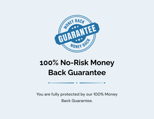 100% Money Back Gaurantee